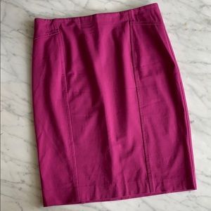Purple pencil skirt